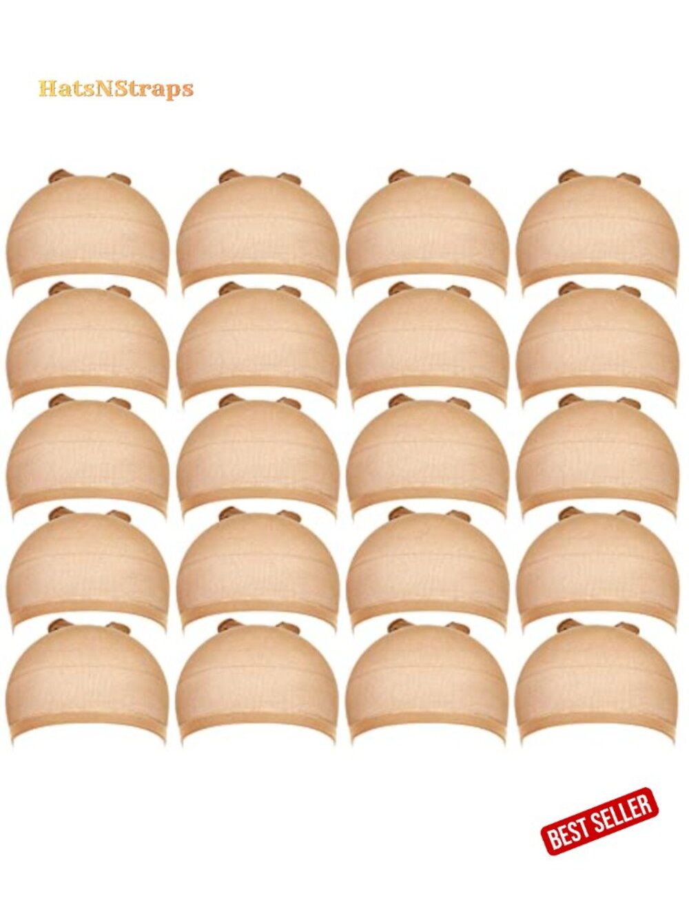 Stretchy Nylon Wig Cap for Women (20 Pack) Hair Accessory